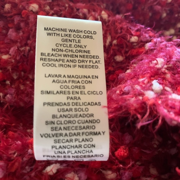 Ransom Red & White Cardigan Size Small - Picture 6 of 8